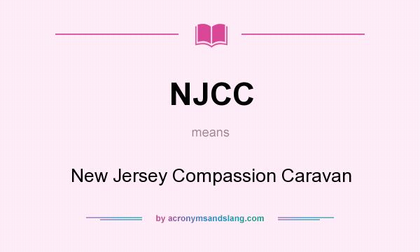 What does NJCC mean? It stands for New Jersey Compassion Caravan