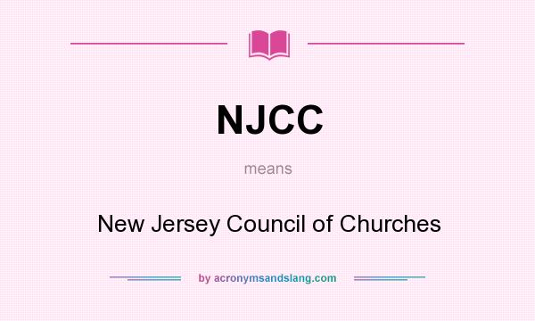 What does NJCC mean? It stands for New Jersey Council of Churches