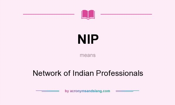 What does NIP mean? It stands for Network of Indian Professionals