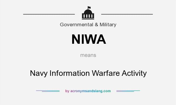 What does NIWA mean? It stands for Navy Information Warfare Activity
