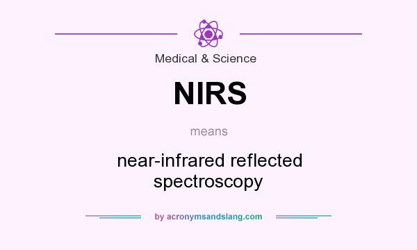 What does NIRS mean? It stands for near-infrared reflected spectroscopy