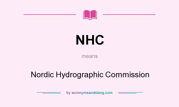 What does NHC mean? It stands for Nordic Hydrographic Commission