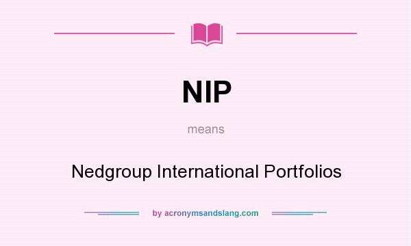 What does NIP mean? It stands for Nedgroup International Portfolios