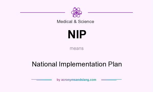 What does NIP mean? It stands for National Implementation Plan