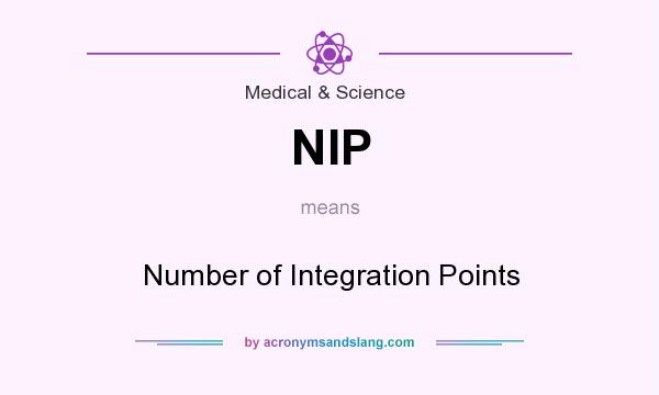 What does NIP mean? It stands for Number of Integration Points