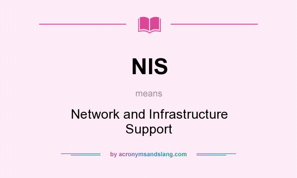 What does NIS mean? It stands for Network and Infrastructure Support