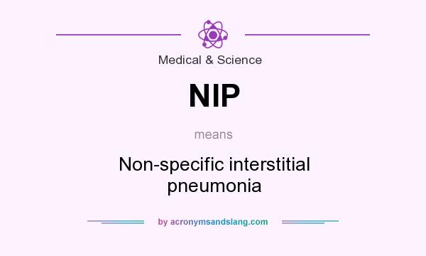 What does NIP mean? It stands for Non-specific interstitial pneumonia