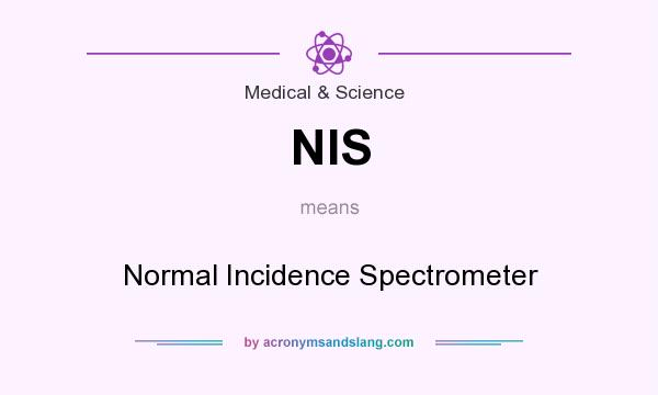 What does NIS mean? It stands for Normal Incidence Spectrometer