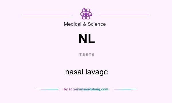 What does NL mean? It stands for nasal lavage