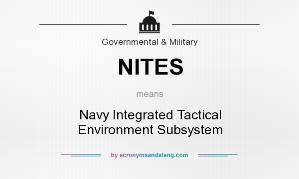 What does NITES mean? It stands for Navy Integrated Tactical Environment Subsystem