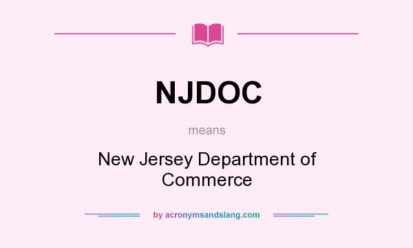 What does NJDOC mean? It stands for New Jersey Department of Commerce