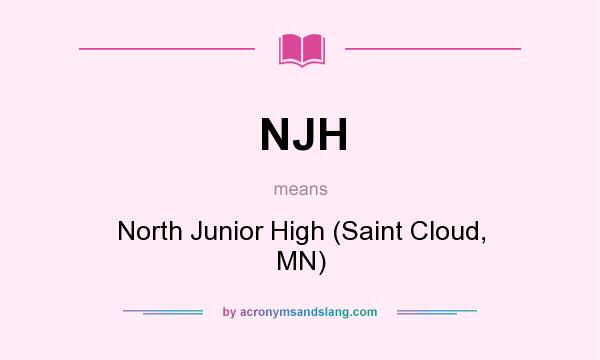 What does NJH mean? It stands for North Junior High (Saint Cloud, MN)