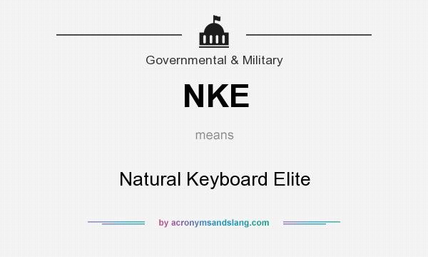 What does NKE mean? It stands for Natural Keyboard Elite