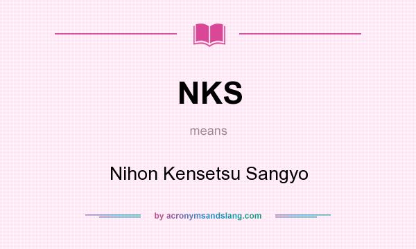 What does NKS mean? It stands for Nihon Kensetsu Sangyo