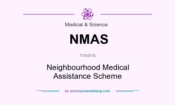What does NMAS mean? It stands for Neighbourhood Medical Assistance Scheme