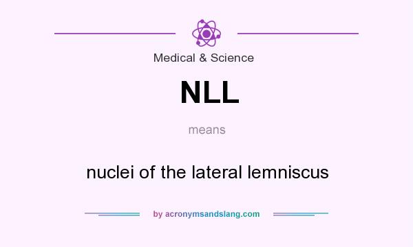 What does NLL mean? It stands for nuclei of the lateral lemniscus