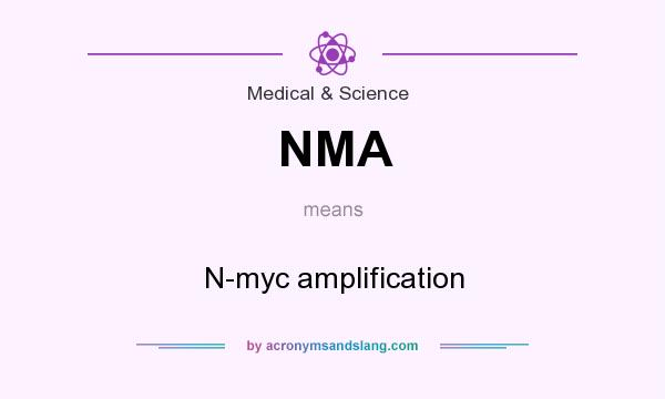 What does NMA mean? It stands for N-myc amplification