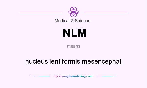 What does NLM mean? It stands for nucleus lentiformis mesencephali