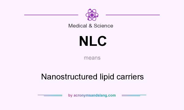 What does NLC mean? It stands for Nanostructured lipid carriers