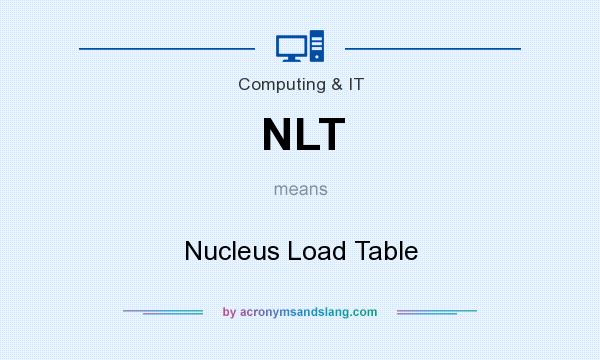 What does NLT mean? It stands for Nucleus Load Table