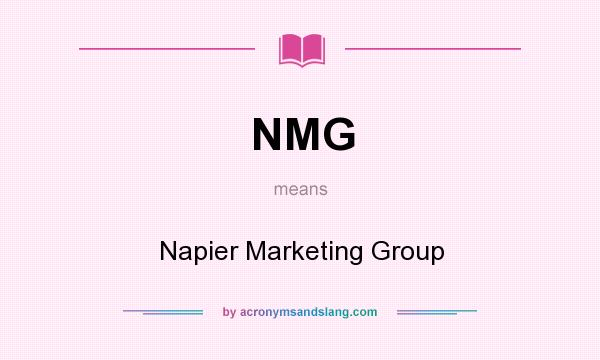 What does NMG mean? It stands for Napier Marketing Group