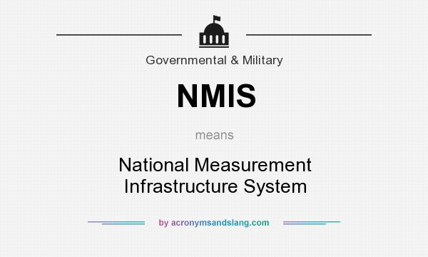 What does NMIS mean? It stands for National Measurement Infrastructure System