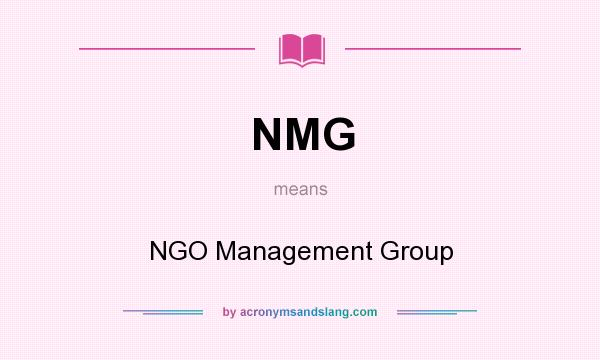 What does NMG mean? It stands for NGO Management Group