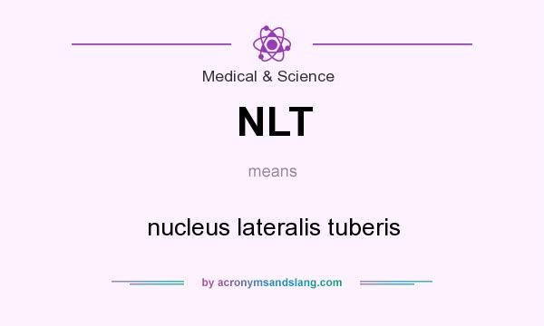 What does NLT mean? It stands for nucleus lateralis tuberis