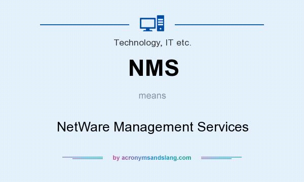 What does NMS mean? It stands for NetWare Management Services