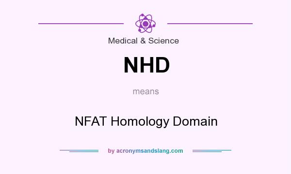 What does NHD mean? It stands for NFAT Homology Domain
