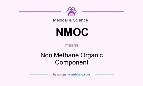 What does NMOC mean? It stands for Non Methane Organic Component