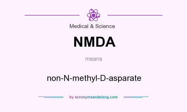 What does NMDA mean? It stands for non-N-methyl-D-asparate