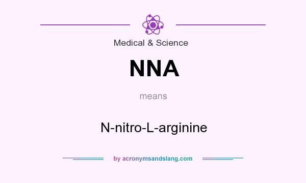 What does NNA mean? It stands for N-nitro-L-arginine