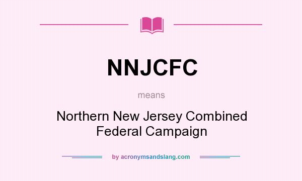 What does NNJCFC mean? It stands for Northern New Jersey Combined Federal Campaign