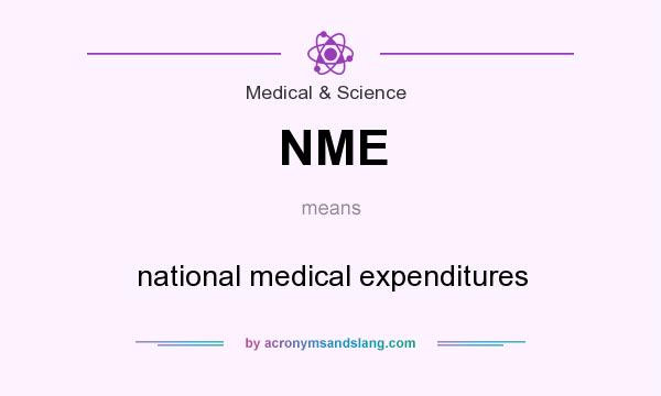 What does NME mean? It stands for national medical expenditures