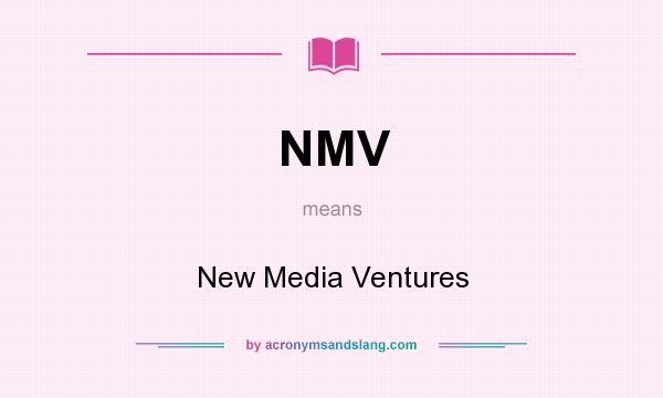 What does NMV mean? It stands for New Media Ventures