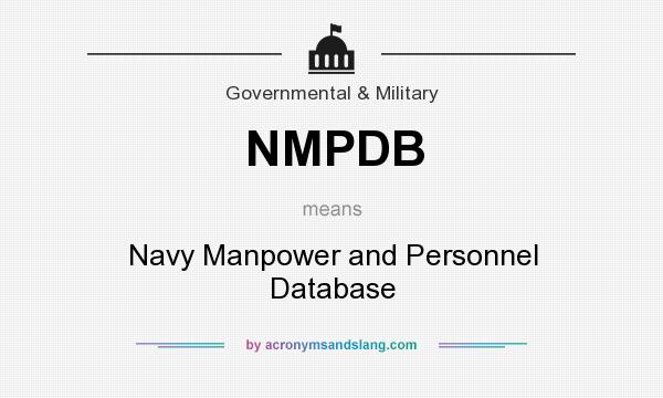 What does NMPDB mean? It stands for Navy Manpower and Personnel Database