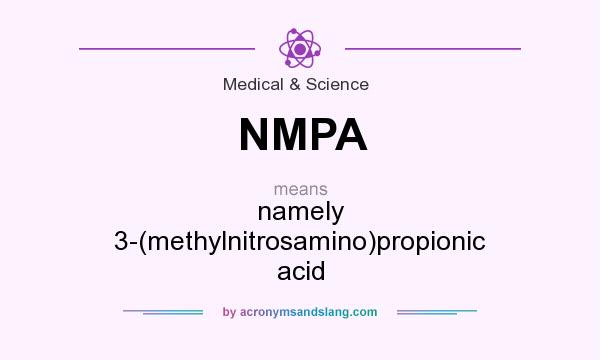 What does NMPA mean? It stands for namely 3-(methylnitrosamino)propionic acid