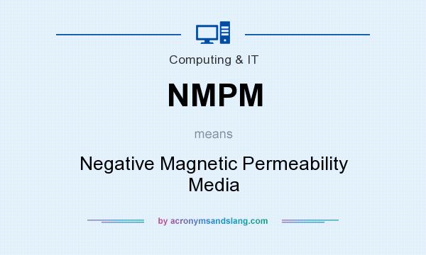 What does NMPM mean? It stands for Negative Magnetic Permeability Media