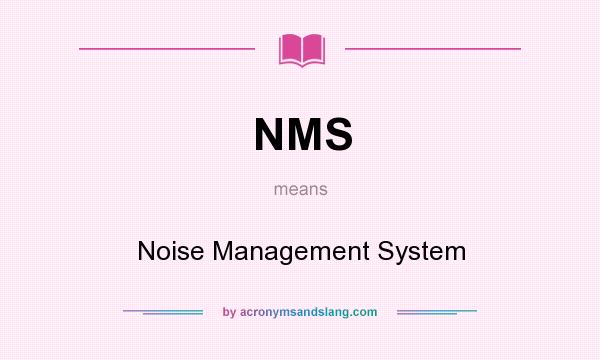 What does NMS mean? It stands for Noise Management System
