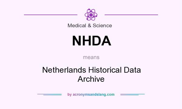 What does NHDA mean? It stands for Netherlands Historical Data Archive