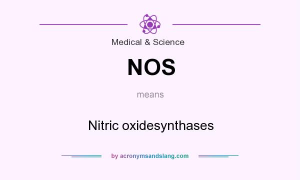 What does NOS mean? It stands for Nitric oxidesynthases