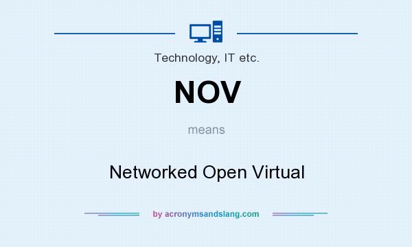 What does NOV mean? It stands for Networked Open Virtual
