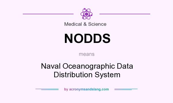 What does NODDS mean? It stands for Naval Oceanographic Data Distribution System