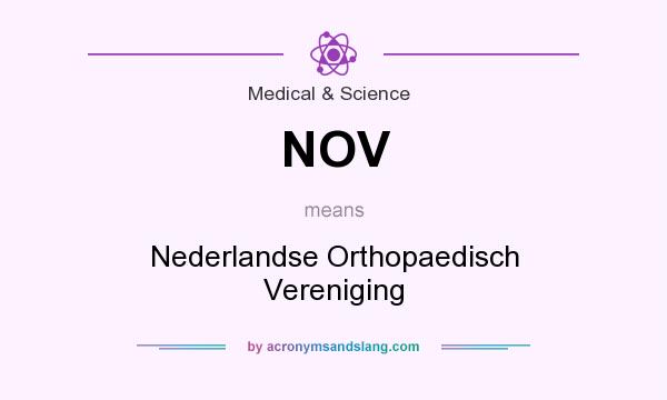 What does NOV mean? It stands for Nederlandse Orthopaedisch Vereniging