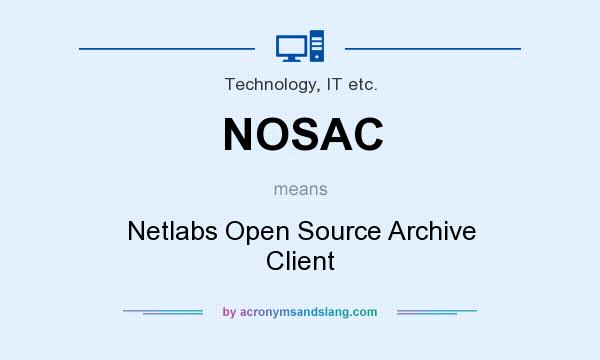 What does NOSAC mean? It stands for Netlabs Open Source Archive Client