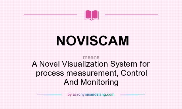 What does NOVISCAM mean? It stands for A Novel Visualization System for process measurement, Control And Monitoring