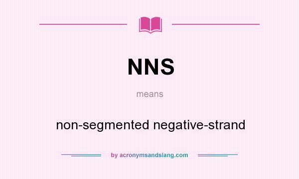 What does NNS mean? It stands for non-segmented negative-strand