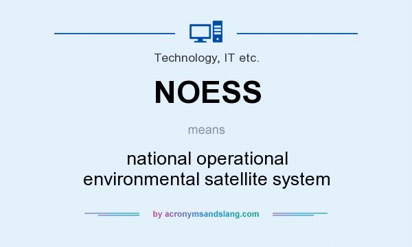 What does NOESS mean? It stands for national operational environmental satellite system