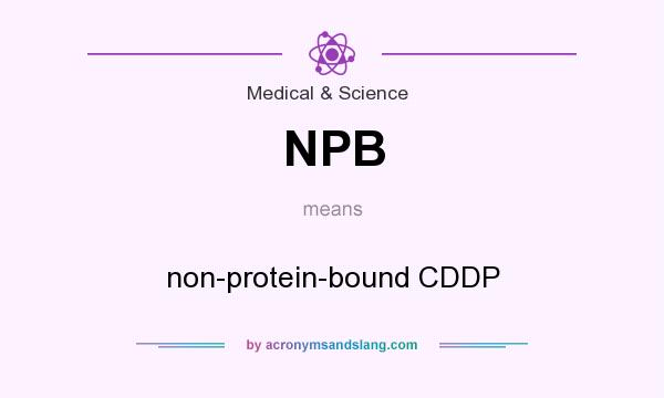 What does NPB mean? It stands for non-protein-bound CDDP